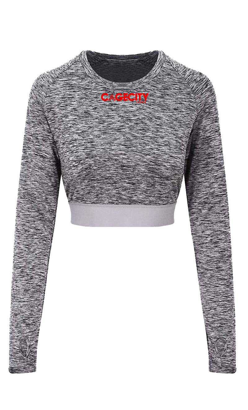 Grey Washed Thumb hole Top