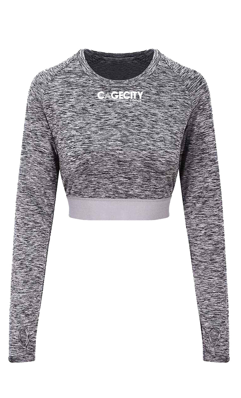 Grey Washed Thumb hole Top