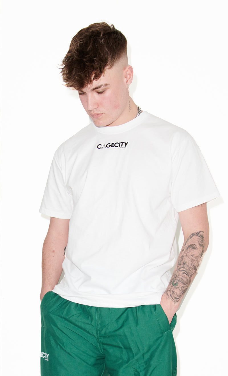 White Boxy Tee