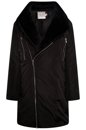 Cagecity London Two Way Padded Coat with Soft Lapels