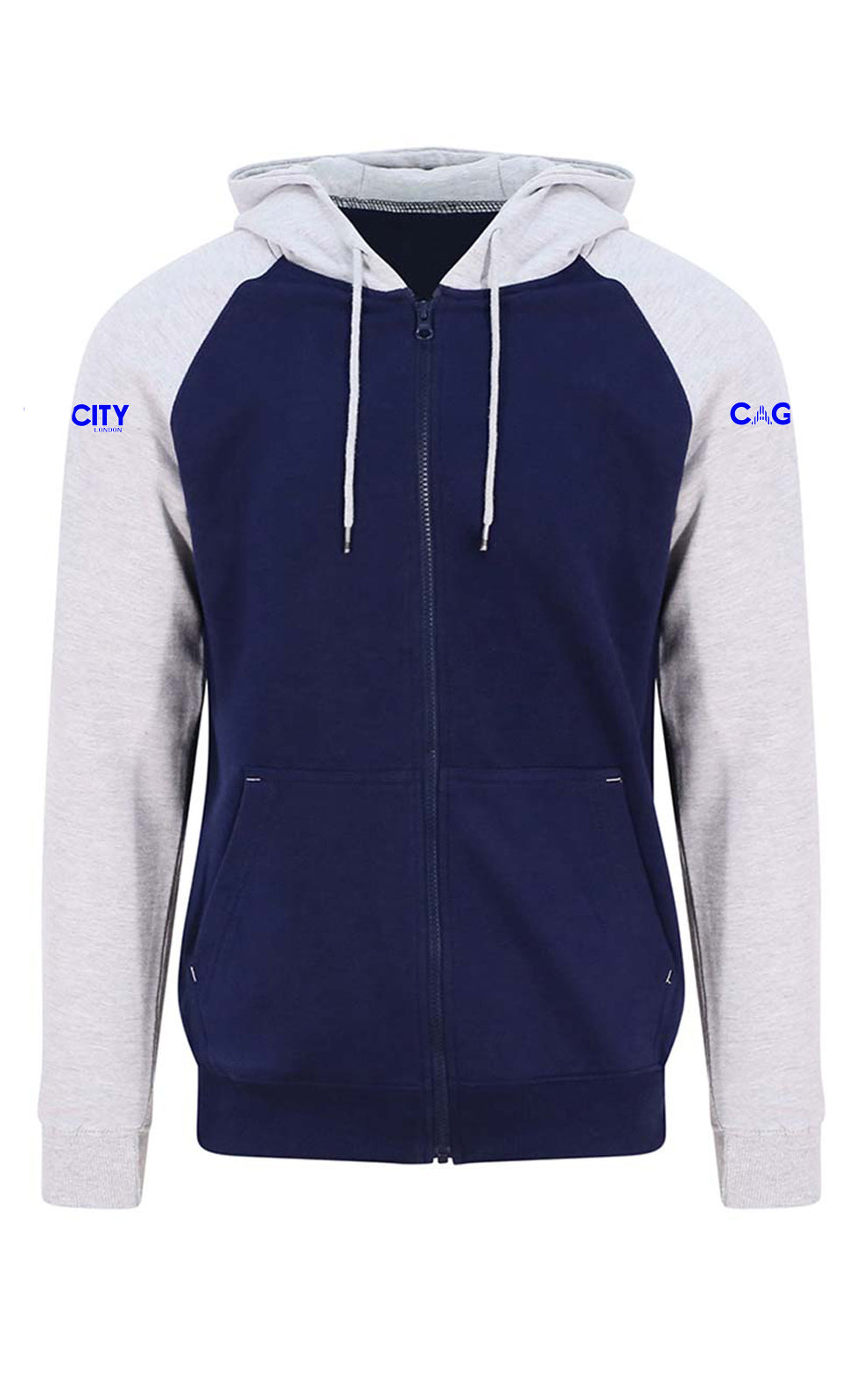 Navy & Grey Raglan Zoodie