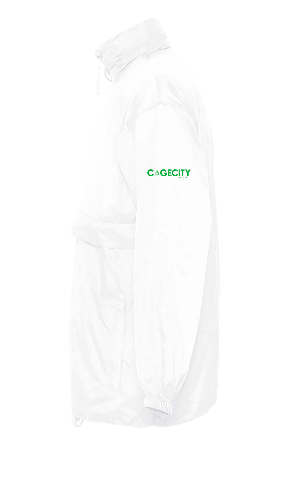 White Windbreaker