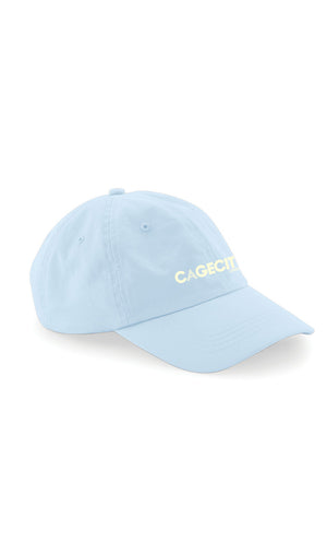 Baby Blue Cap with Yellow Logo