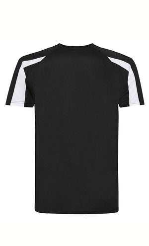 Black & White Football Style T-shirt