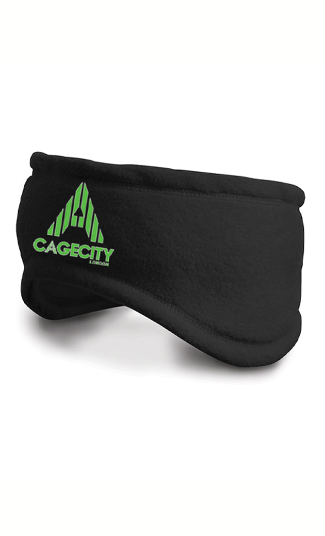 Black Winter Headband with logo piece