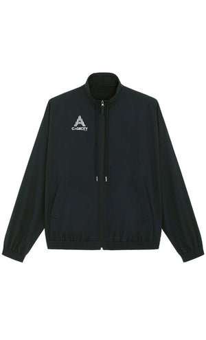 OURS Black High-Neck Track Jacket with logo piece