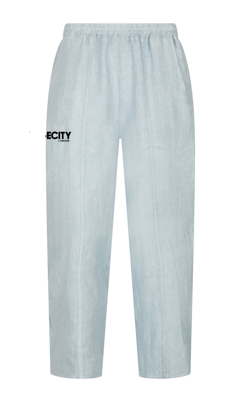Light Blue Linen Pants with Cagecity London