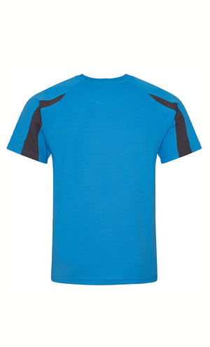 Blue & Black Football Style T-shirt