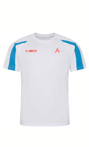 Blue & White Football Style T-shirt
