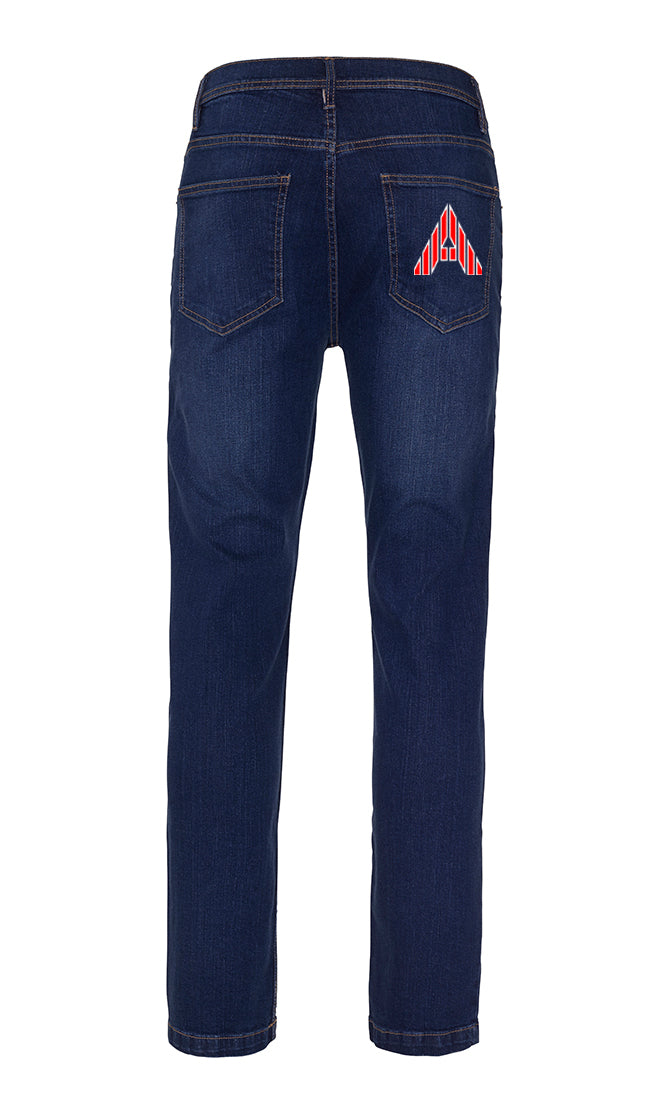 Darker Jeans with A Logo