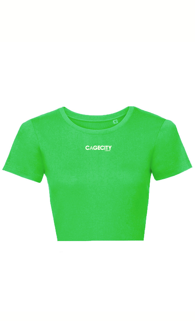 Green Baby Tee with Cream