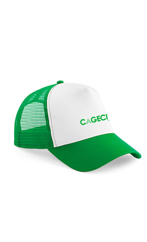 Green and White snapback