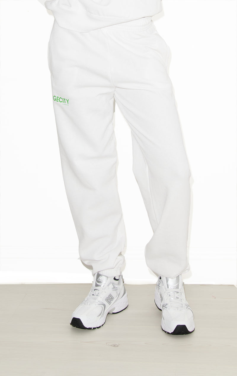 White Oversize Joggers