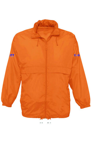 Orange Windbreaker
