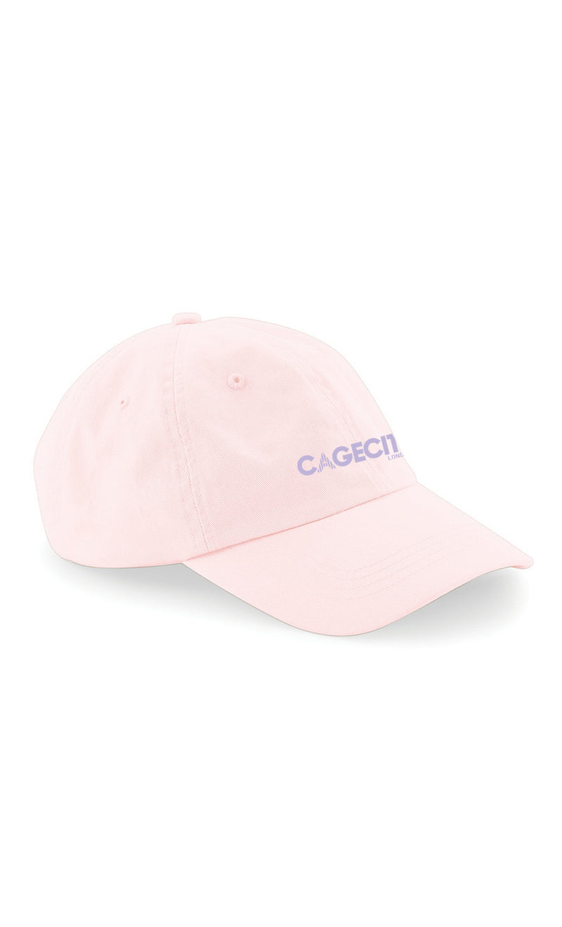Baby Pink Cap with Lilac Logo