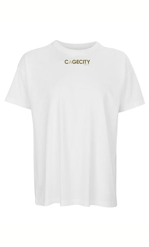 White Boxy Tee