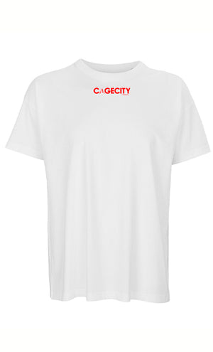 White Boxy Tee