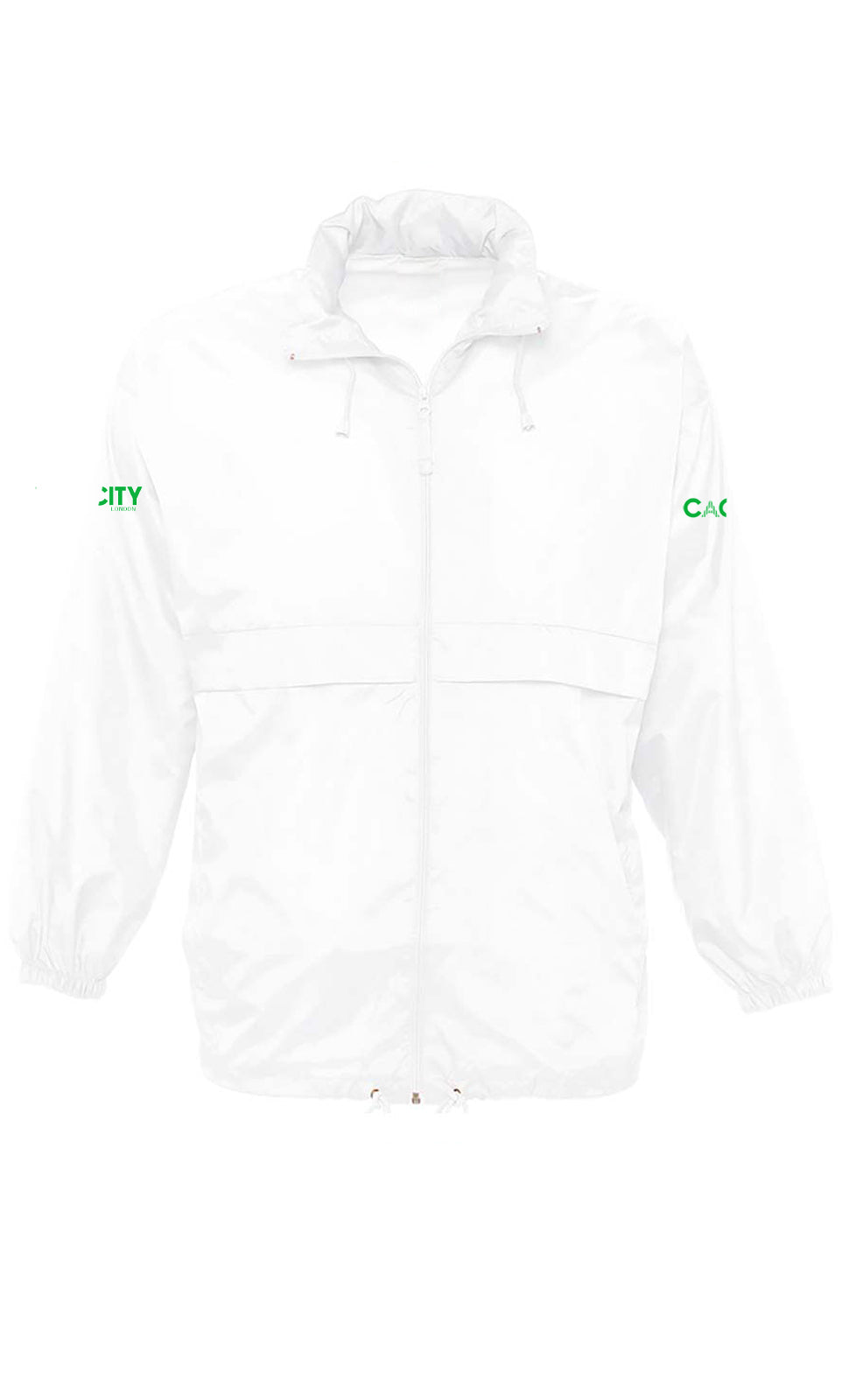 White Windbreaker